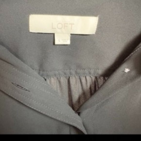 The Loft - Small Button-Up Short Sleeve Women's Blouse - Picture 3 of 3